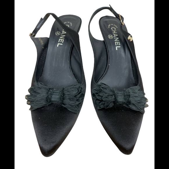 Vintage Bow Satin Mules - Picture 2 of 6